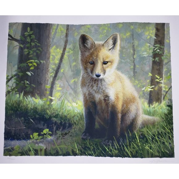 Pat McManus Red Fox Art Print First Spring Numbered Signed Limited Edition - Picture 1 of 6